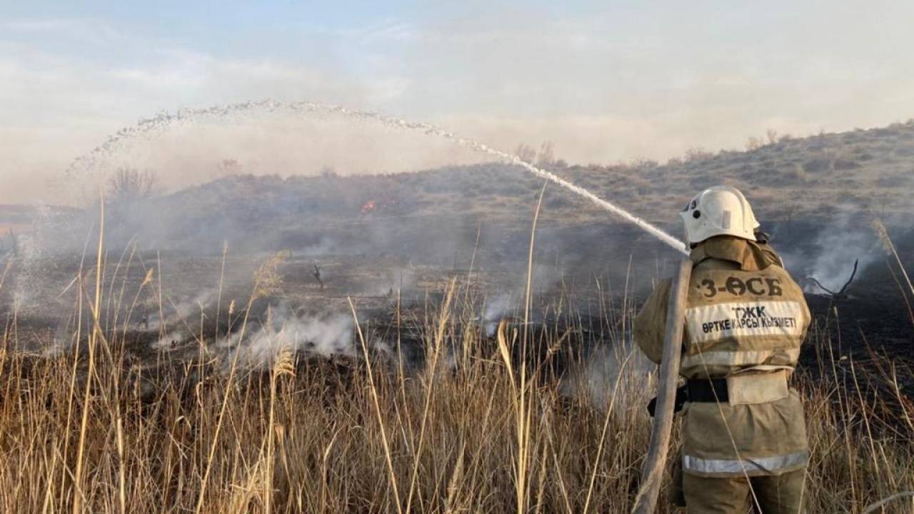 Потушен пожар, бушевавший в Алматинской области несколько дней