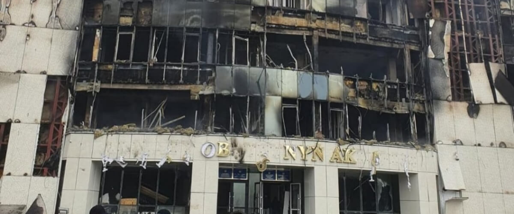 «5 объектов были сожжены и разрушены во время беспорядков», - восстановительные работы начаты