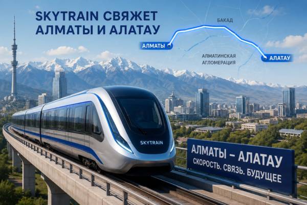 Алматы и Алатау соединит новый скоростной транспорт SkyTrain — поручение Токаева