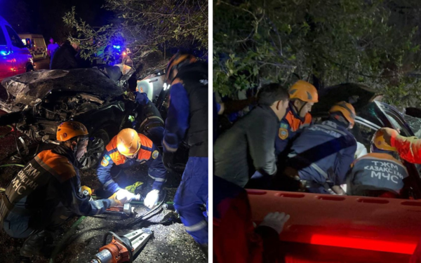 Оперативно-спасательный отряд МЧС спас двоих человек в двух ДТП