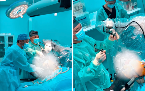 В Талгаре пациентке заменили коленный сустав с помощью робота 