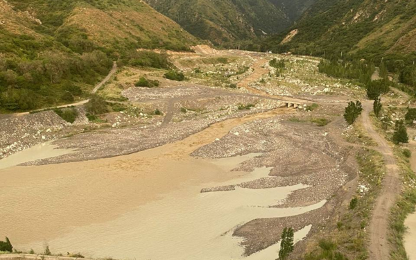 В реке Левый Талгар поднялся уровень воды
