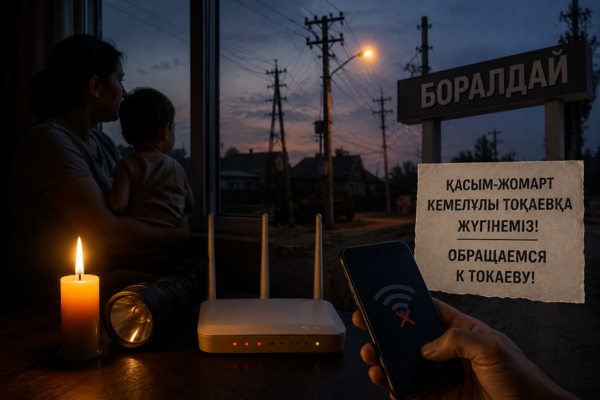 Без света, воды и интернета: жители Боралдая пожаловались Токаеву на постоянные отключения электричества